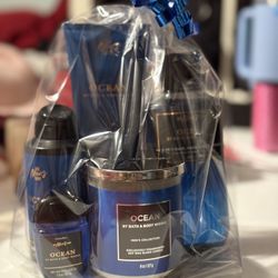 Bath & Body Works OCEAN Men’s Gift Set w/ Candle – NEW