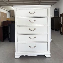 See Page For Matching Nightstands - White 5 Drawer Dresser 
