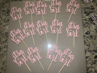Cup cake topper