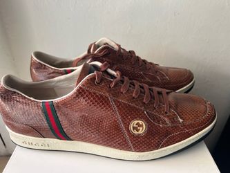 Gucci Brown Python Sneakers Gucci Size 12