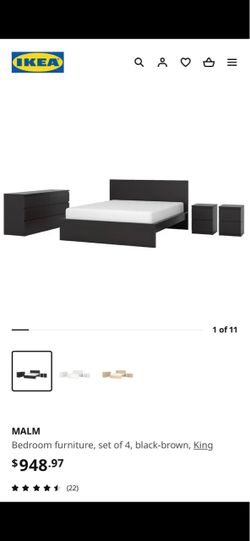 Set of 4 bedroom with mattress