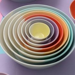 Royal Doulton – 1815 Bright Pastels Collection China Porcelain Nesting Bowls Set of 8