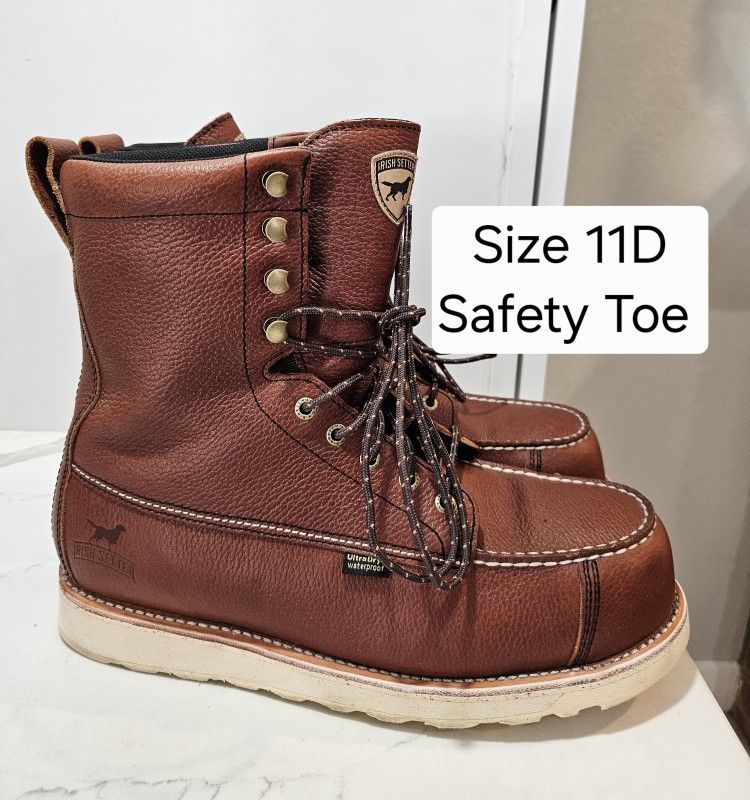 Red Wings Irish Setter Safety Toe Work Boots Size 11
