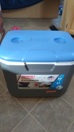 Coleman excursion cooler never used