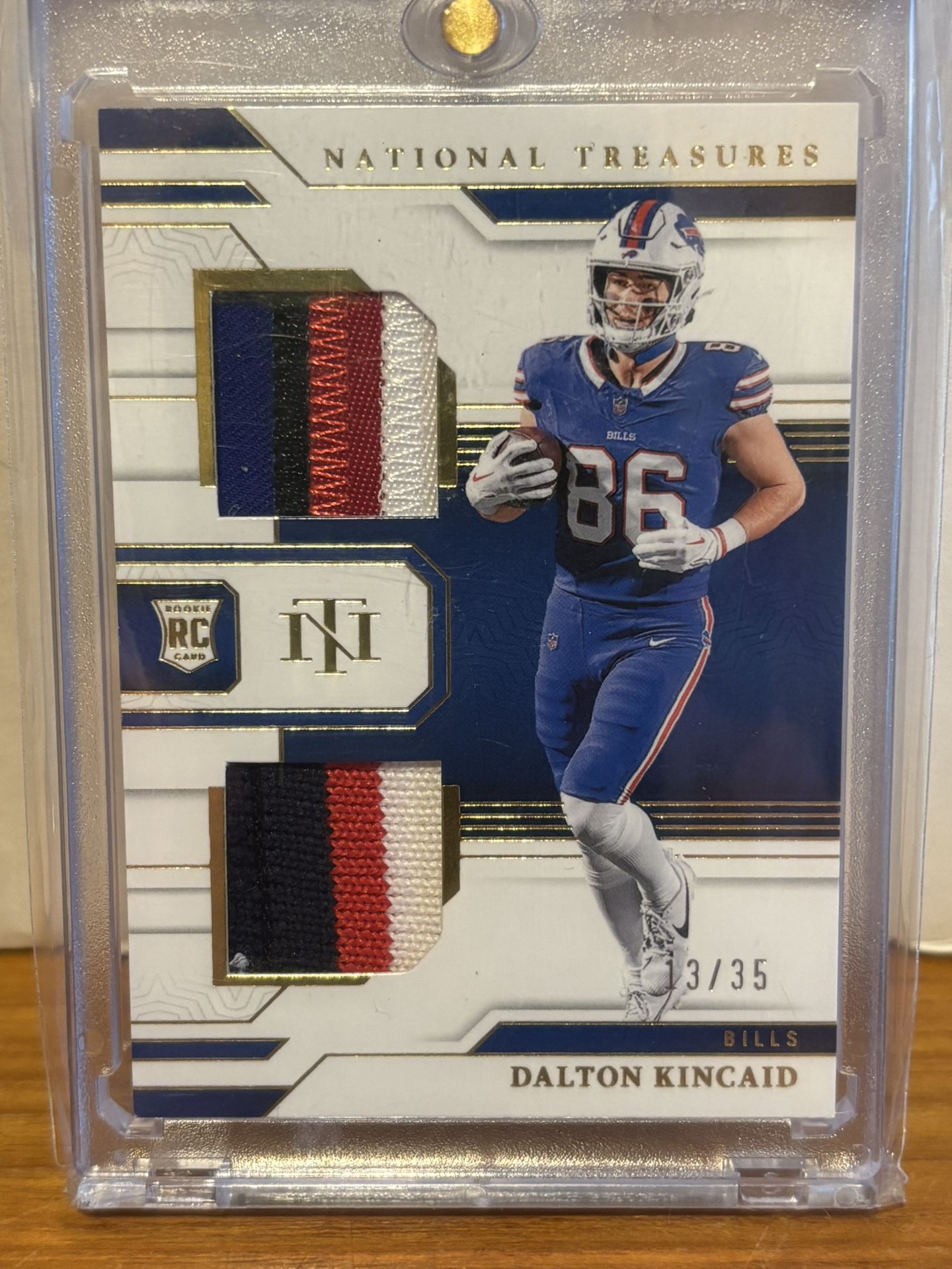 2023 National Treasures Dalton Kincaid Rookie Patch /35