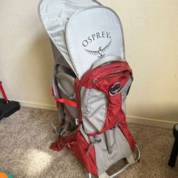 Osprey Poco Premium Child Carrier Hiking Backpack Red