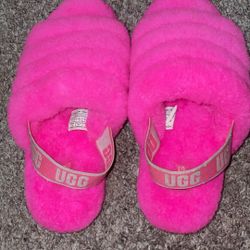 Pink fluff yeah ugg
