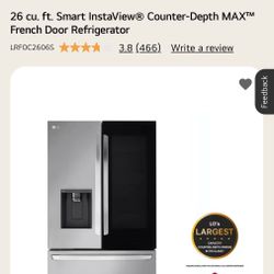Brand New LG Refrigerator 