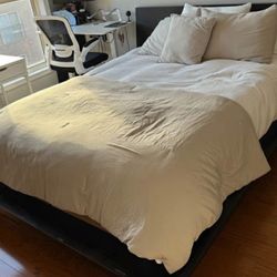 Black Platform Queen Bed FRAME- Hoboken Pickup