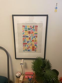 Mid Century Style Are Work Framed
