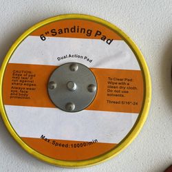 Velcro Back Up Pad 6” 1 PK Sanding/Woodworking 