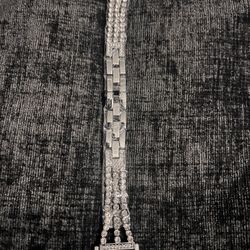 Silver Apple Watch Band