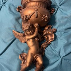 Gold Cherub/Angel Wall Decor