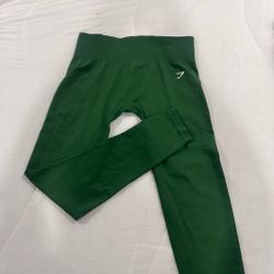 Gymshark Green High-Waist Leggings very stretchy