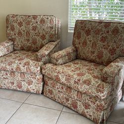 Vintage Arm Chairs, Set Of 2