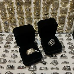14K XP gold laminated rings