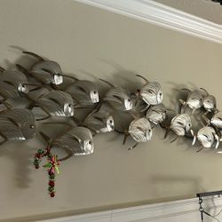 Fish metal decor - 22inch wide by 6 feet in length 