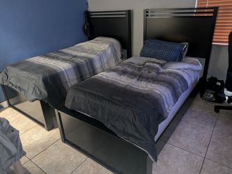 Two twin beds