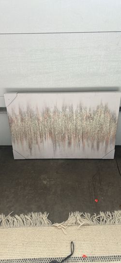 Abstract Glitter Canvas Wall Art – 35” x 24”