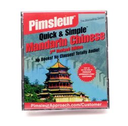 Pimsleur Quick & Simple Mandarin Chinese 2nd Revised Edition 4 CDs