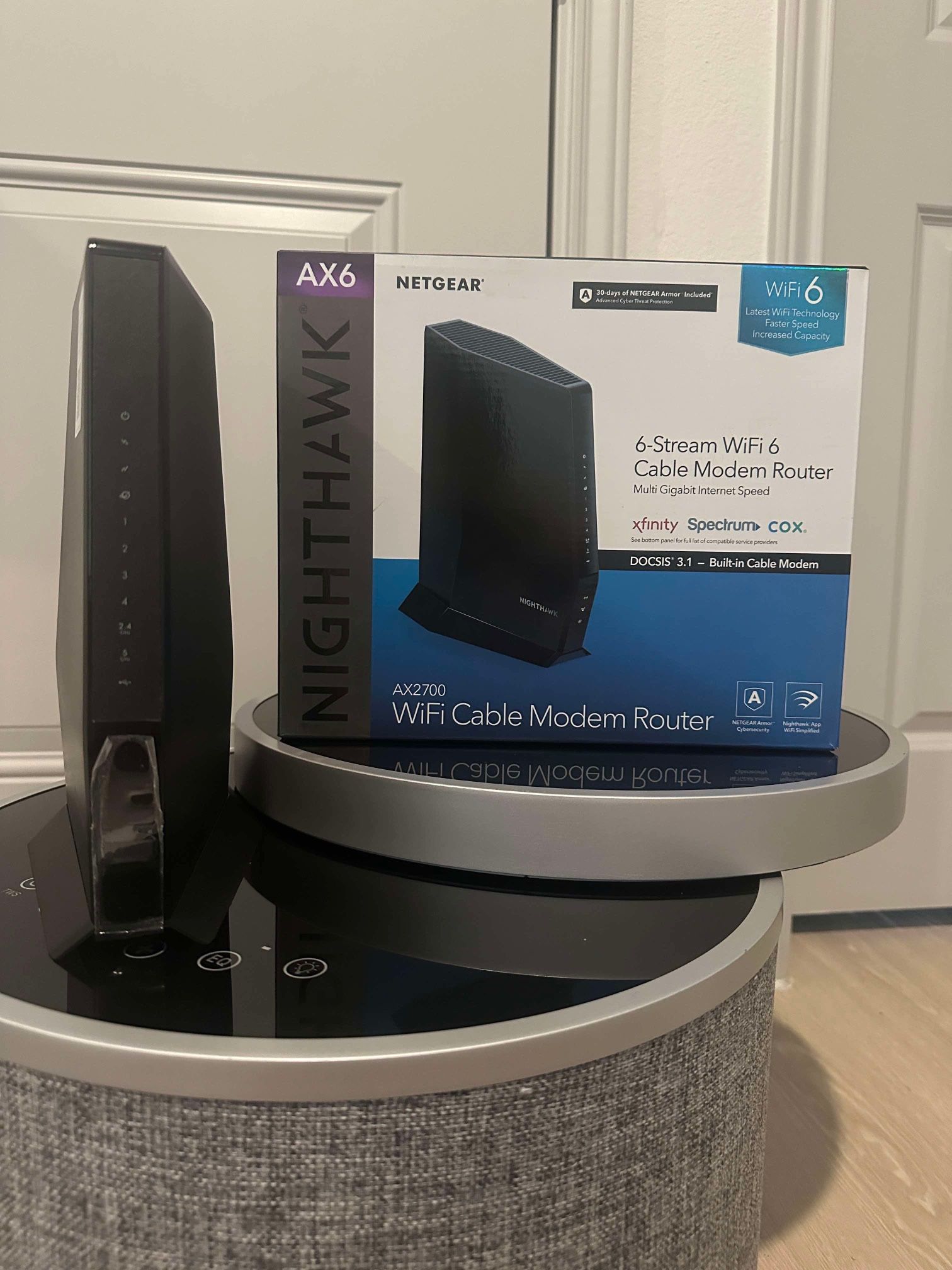 π₯ NETGEAR Nighthawk CAX30 AX2700 WiFi 6 Cable Modem Router π₯