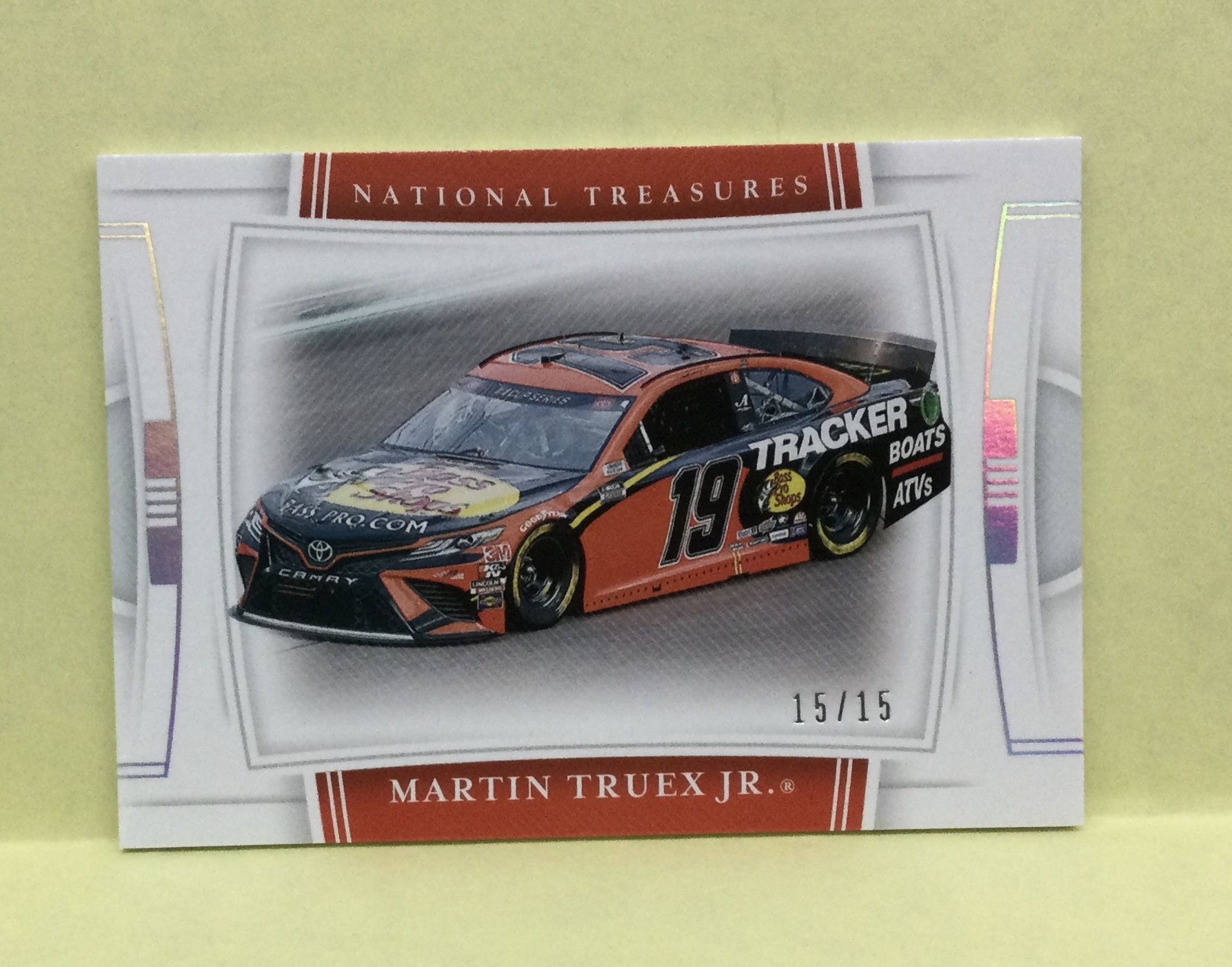 MARTIN TRUEX JR. 2020 PANINI NATIONAL TREASURES CAR SPORTS TRADING CARD NASCAR SILVER 15/15