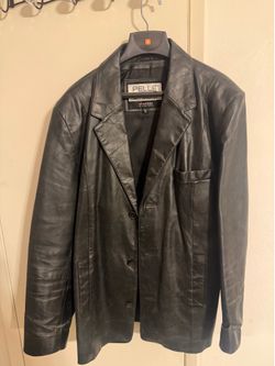 Vintage leather blazer