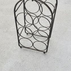 Metal Seven Wine Bottle Countertop Rack $20 Firm