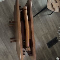 Good condition set of two all wood trays.