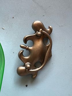 Vintage brass dresser pulls x10 mcm