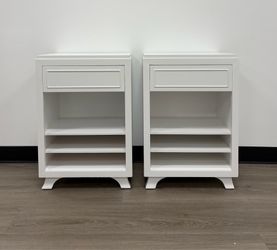 Pair of White Nightstands