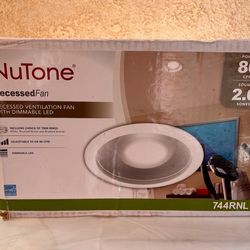 “Bathroom Exhaust Fan w/ Light 50-80 CFM Adjustable ENERGY STAR Ceiling Vent