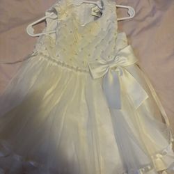 baby girl white dress 18m