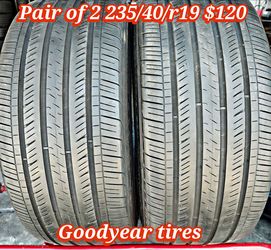 Pair of 2 goodyear tires 235/40/r19 ‼️ free instalation and balance ‼️