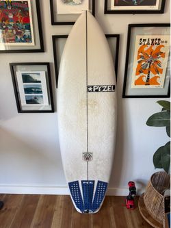 5’6 Pyzel White Tiger Surfboard