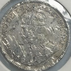 Silver 10 Cent Canada 1920