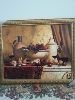 HAND MADE A WALL PICTURE WITH FRAME