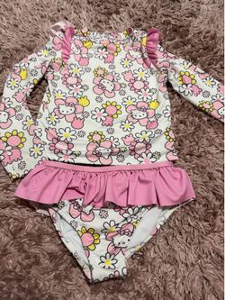 Hello Kitty bathing suit 2 piece size 4 T