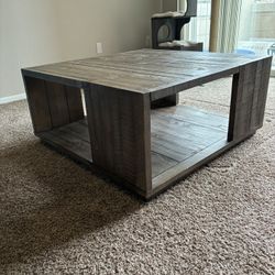 Living Spaces  Oak Coffee Table
