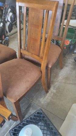 Mesa De Comedor, Madera Solida, 6 Sillas
