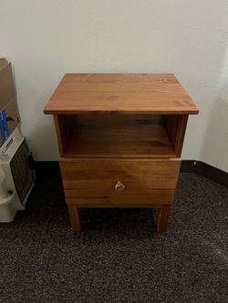 Solid pine IKEA nightstand