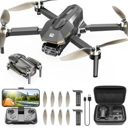 Drones with Camera for Adults 4K, Brushless Motor FPV Foldable Mini RC Drone for Kids Beginners, One-Touch Takeoff, 5G WiFi, Auto Hover, 30-Min Flight