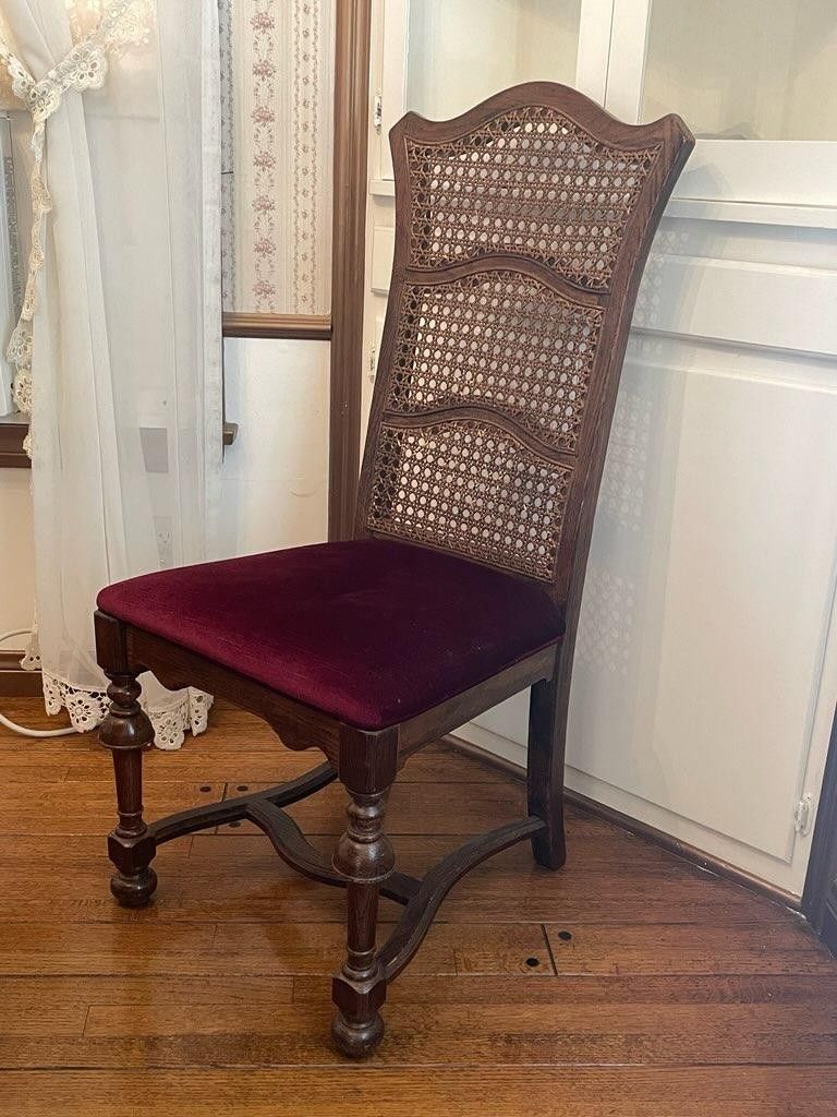 Ethan Allen Cane Back Chair Set