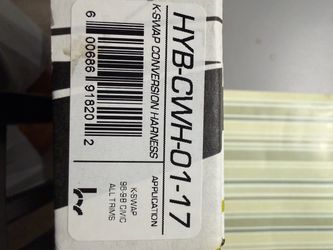 Hybrid racing k swap conversion harness