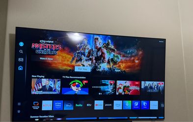 Samsung 65” LED tv, Soundbar, Subwoofer, Wall mount
