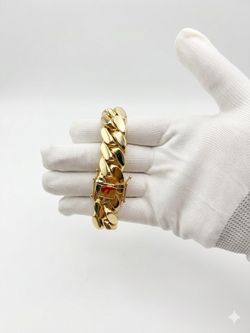 Gold Cuban Bracelet 14M