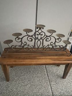 Rustic Iron Candle Holder