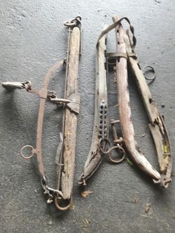 Old horse Hanes and single tree all 5 pieces for one price