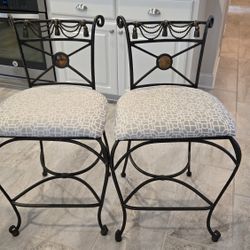  Wrought Iron Bar Stools