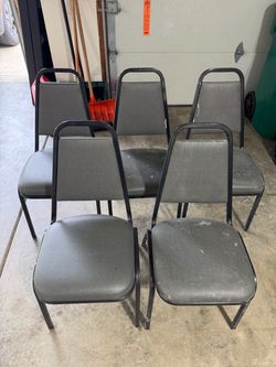 Stackable padded chairs